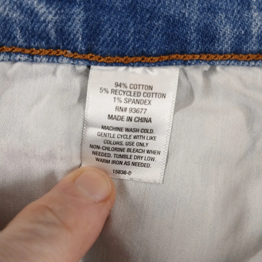 Mutual Weave The Athletic Jeans‎ Light Wash Stretch Tapered Denim 38x36